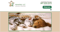 Desktop Screenshot of homevet4pets.com